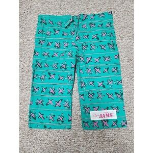 VTG 80s SurfLine Original JAMS Surfer Board Shorts Colorful Abstract Small USA